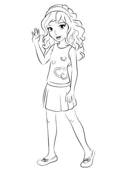 400x550 Lego Friends Coloring Pages