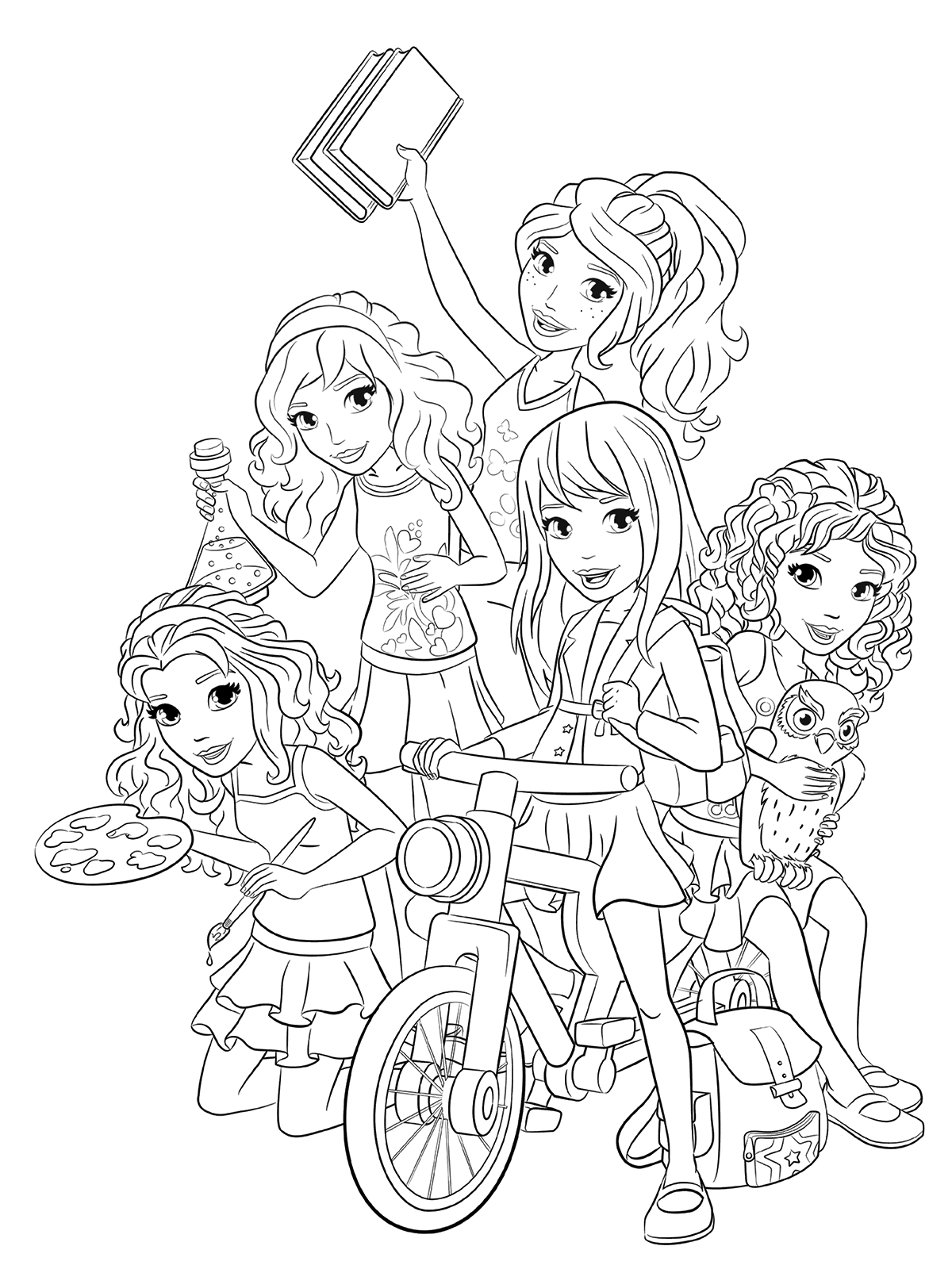 Lego Friends Coloring Pages 1200x1600 Lego Friends Coloring Pages