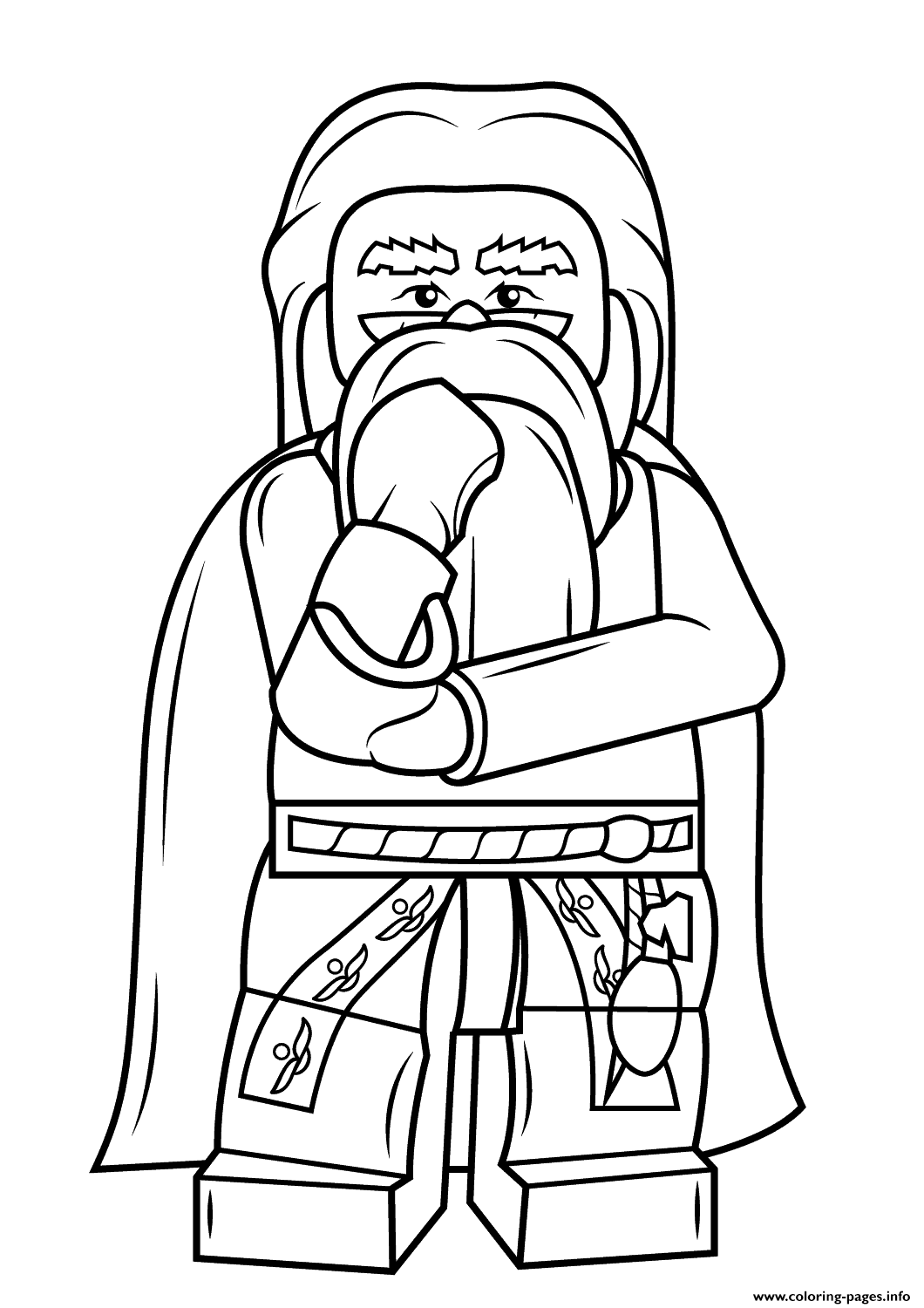 1060x1500 Lego Albus Dumbledore Harry Potter Coloring Pages Printable