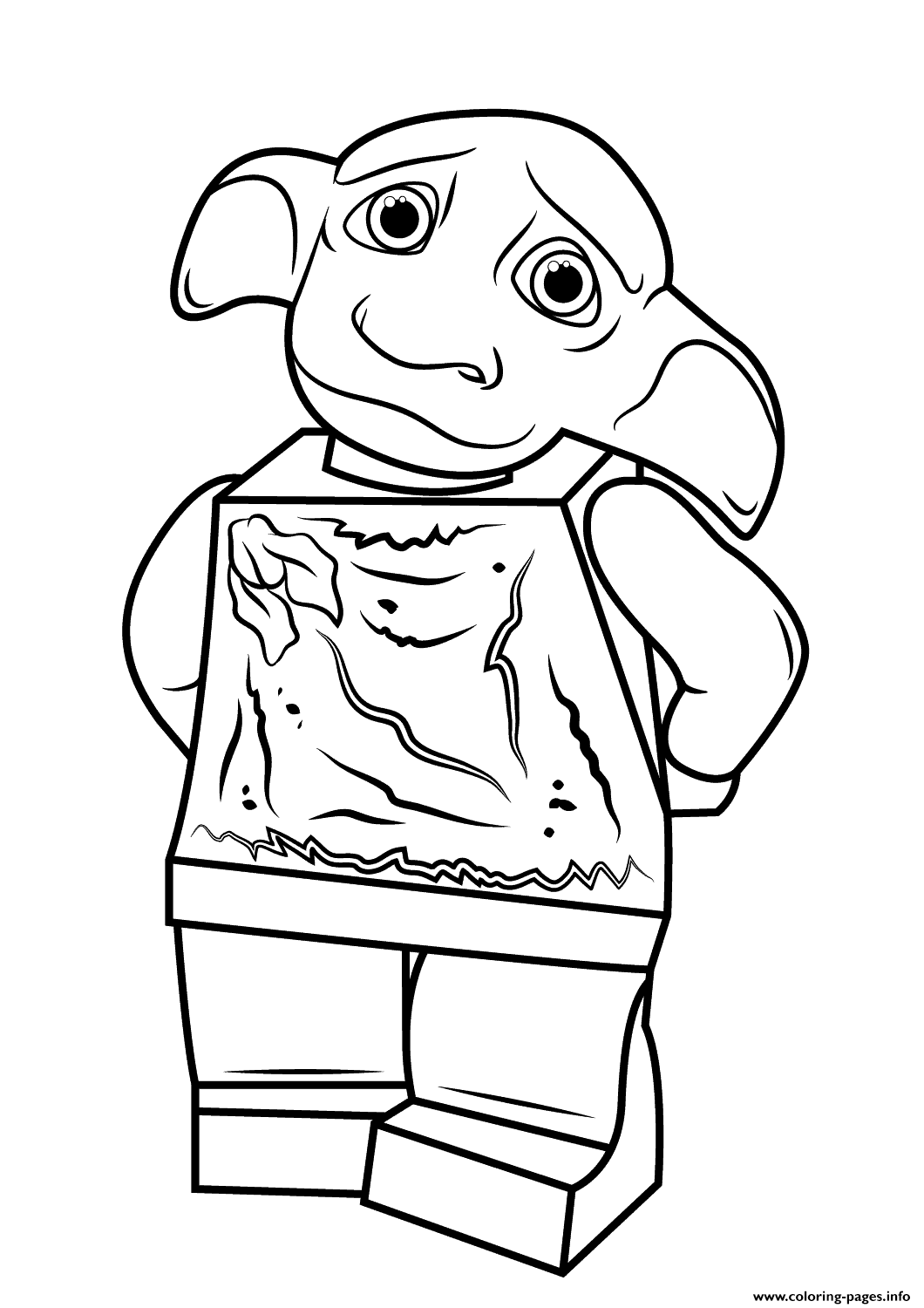 1060x1500 Lego Harry Potter Dobby Coloring Pages Printable