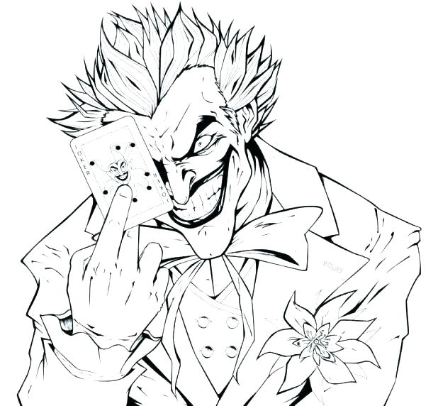 618x572 The Joker Coloring Pages Medium Size Of Joker Coloring Pages