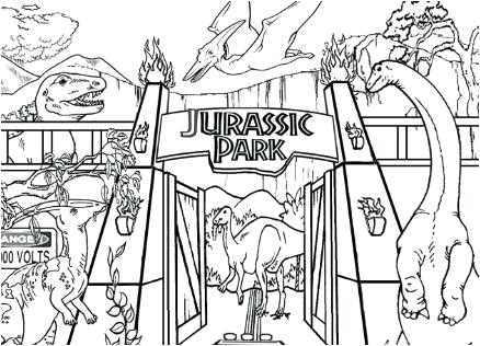 Up Close Coloring Also Park Coloring Page Lego Jurassic Park 438x316 Up Close Coloring Also Park Coloring Page Lego Jurassic Park