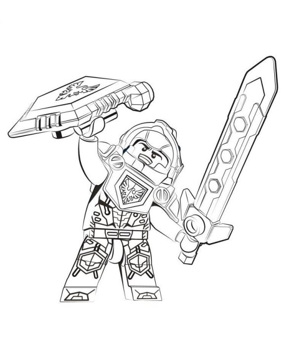 Kids N 29 Coloring Pages Of Lego Nexo Knights 595x727 Kids N 29 Coloring Pages Of Lego Nexo Knights