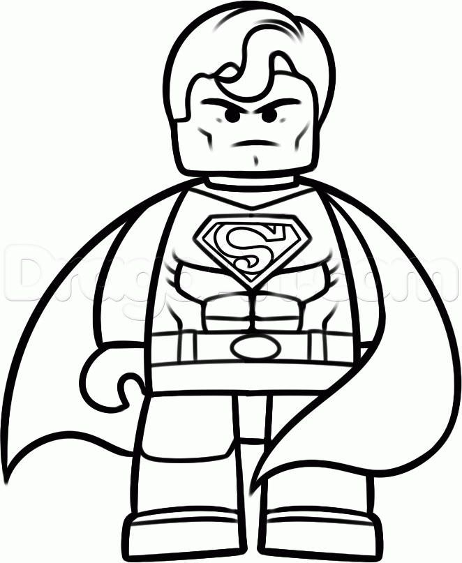 662x807 Plain Lego Man Coloring Page