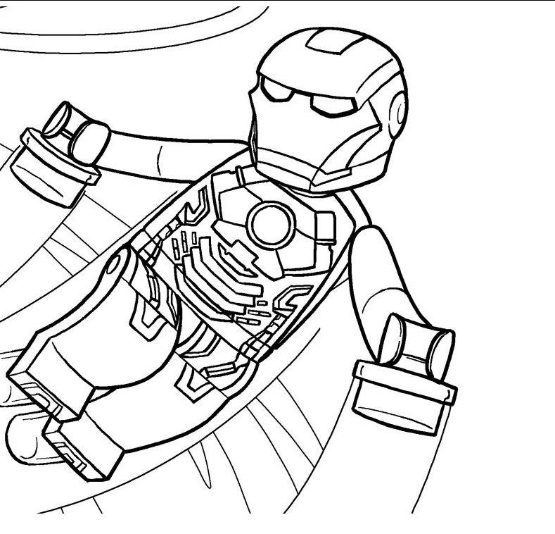 Lego Iron Man Superhero Coloring Pages 789x758 Lego Iron Man Superhero Coloring Pages