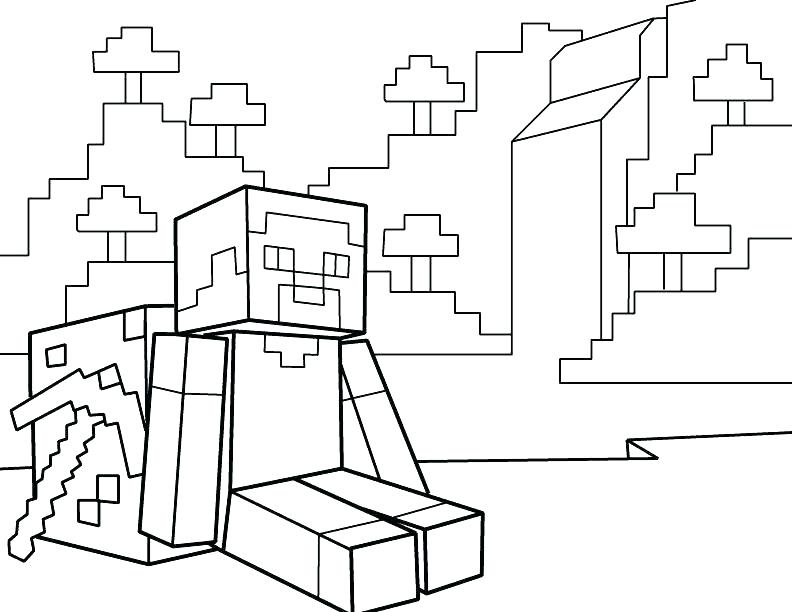 Lego Minecraft Coloring Pages at GetColorings.com | Free printable ...