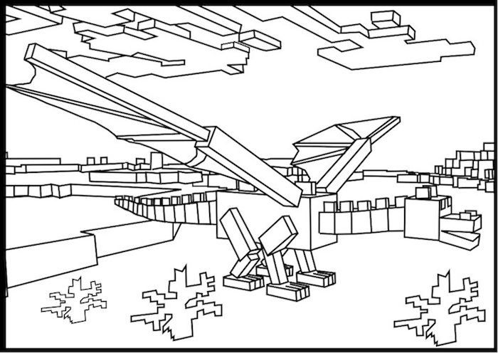 Ender Dragon Minecraft Coloring Pages By Michael Minecraft 700x496 Ender Dragon Minecraft Coloring Pages By Michael Minecraft