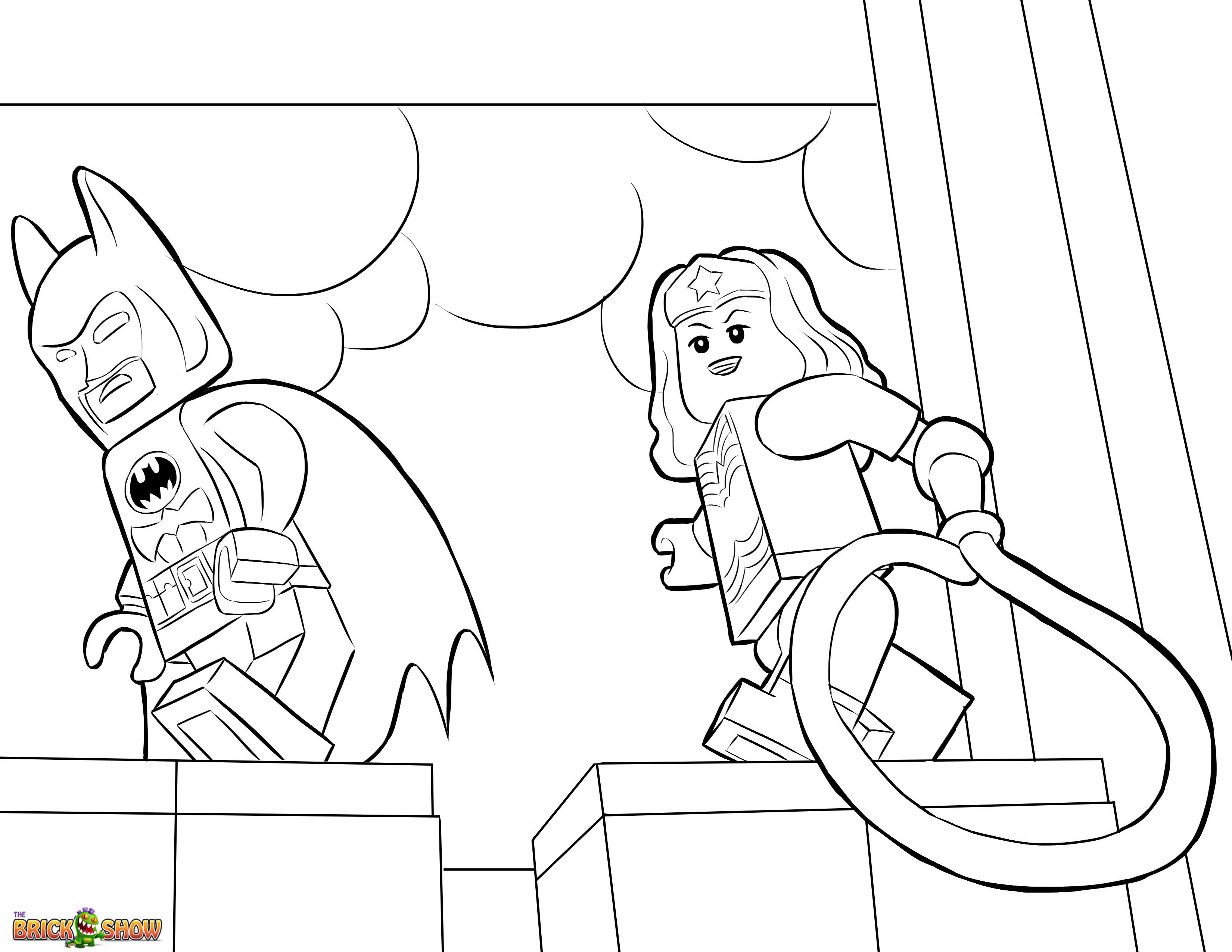 3300x2550 The Lego Movie Coloring Page, Lego Batman And Wonder Woman