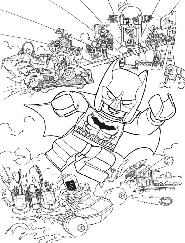 Kids N 16 Coloring Pages Of Lego Batman Movie 595x784 Kids N 16 Coloring Pages Of Lego Batman Movie