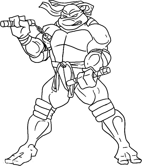 600x700 Teenage Mutant Ninja Turtles Coloring Pages The Sun Flower Pages