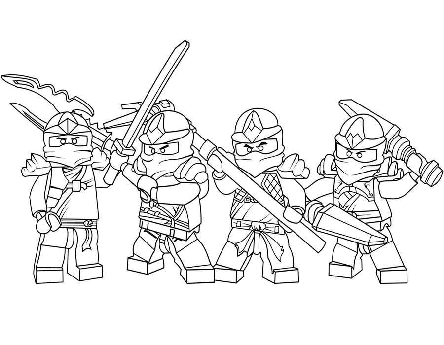 900x700 Lego Ninjago Coloring Pages