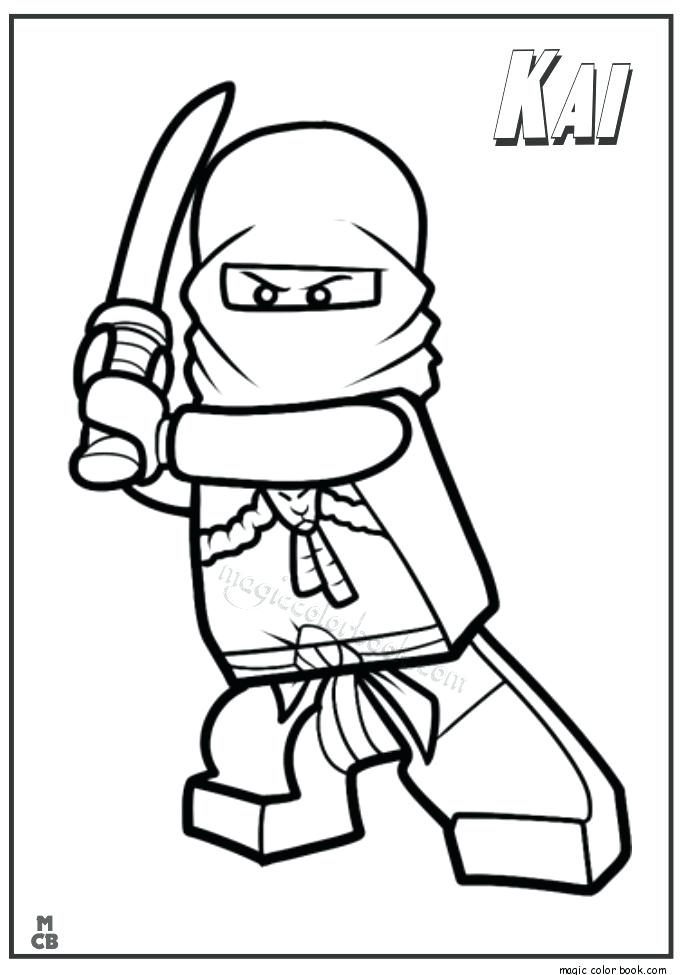 685x975 Ninjago Coloring Pages Kai Tournament Of Elements Coloring Page