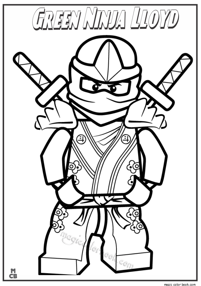 685x975 Green Ninja Lloyd Lego Coloring Pages
