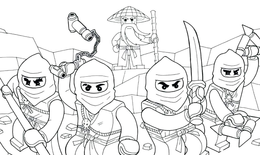 1100x655 Lego Ninjago Coloring Page Coloring Pages Coloring Pages With His