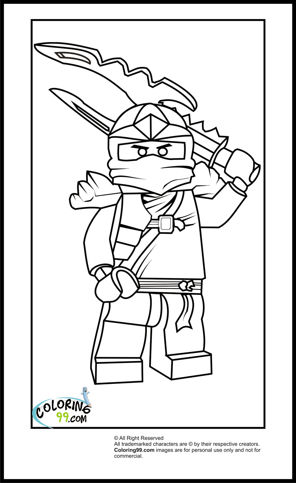 980x1600 Lego Ninjago Coloring Pages