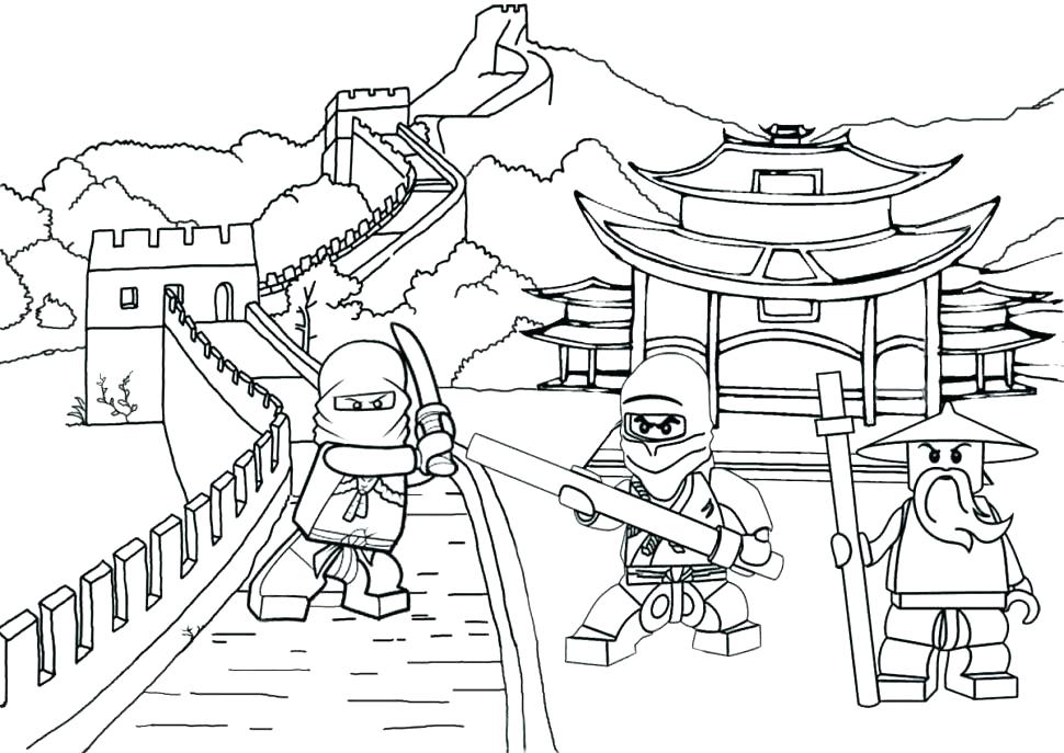 970x687 Coloring Pages Lego Ninjago