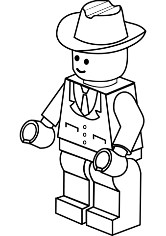 Lego Man In Cowboy Hat Coloring Page Claude Lego 339x480 Lego Man In Cowboy Hat Coloring Page Claude Lego
