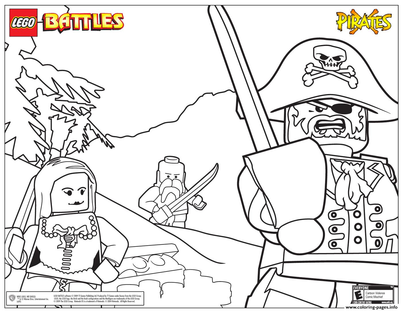 1400x1082 Lego Pirates Battles Coloring Pages Printable