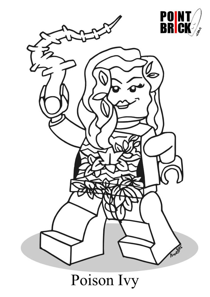 Lego Poison Ivy Coloring Pages 736x1040 Lego Poison Ivy Coloring Pages