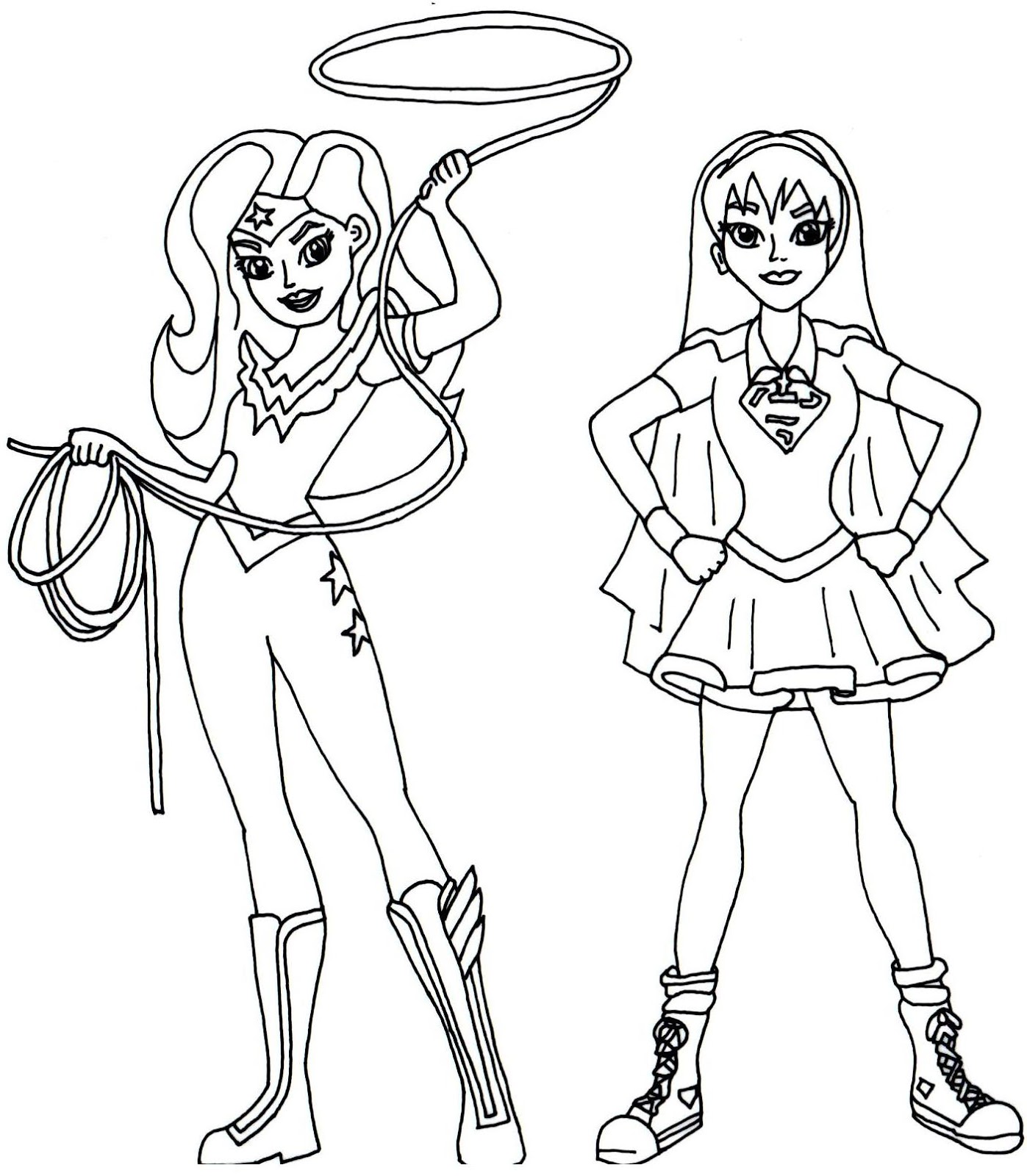 Dc Super Heroes Coloring Pages Free Printable Hero High Wonder 1397x1600 Dc Super Heroes Coloring Pages Free Printable Hero High Wonder