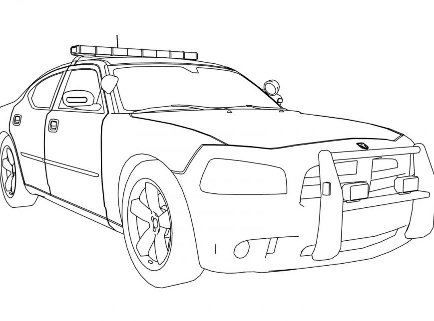 869x644 Police Car Coloring Pages Photo Ideas Online Colouring Printable
