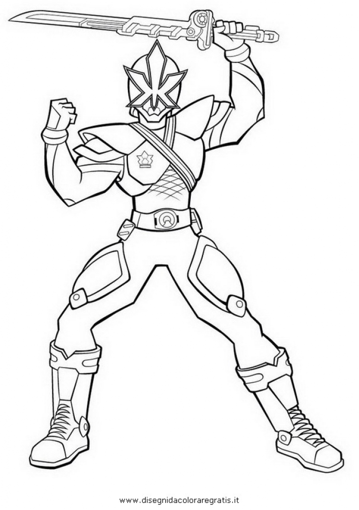 721x1024 Free Power Rangers Samurai Superheroes Coloring Page For Kids