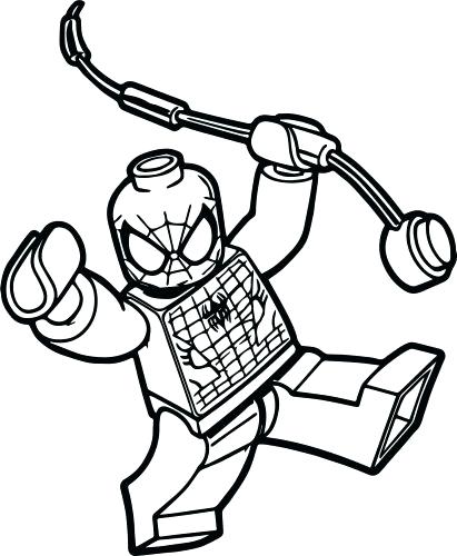 411x500 Spiderman Lego Coloring Pages Free Printable Coloring Coloring