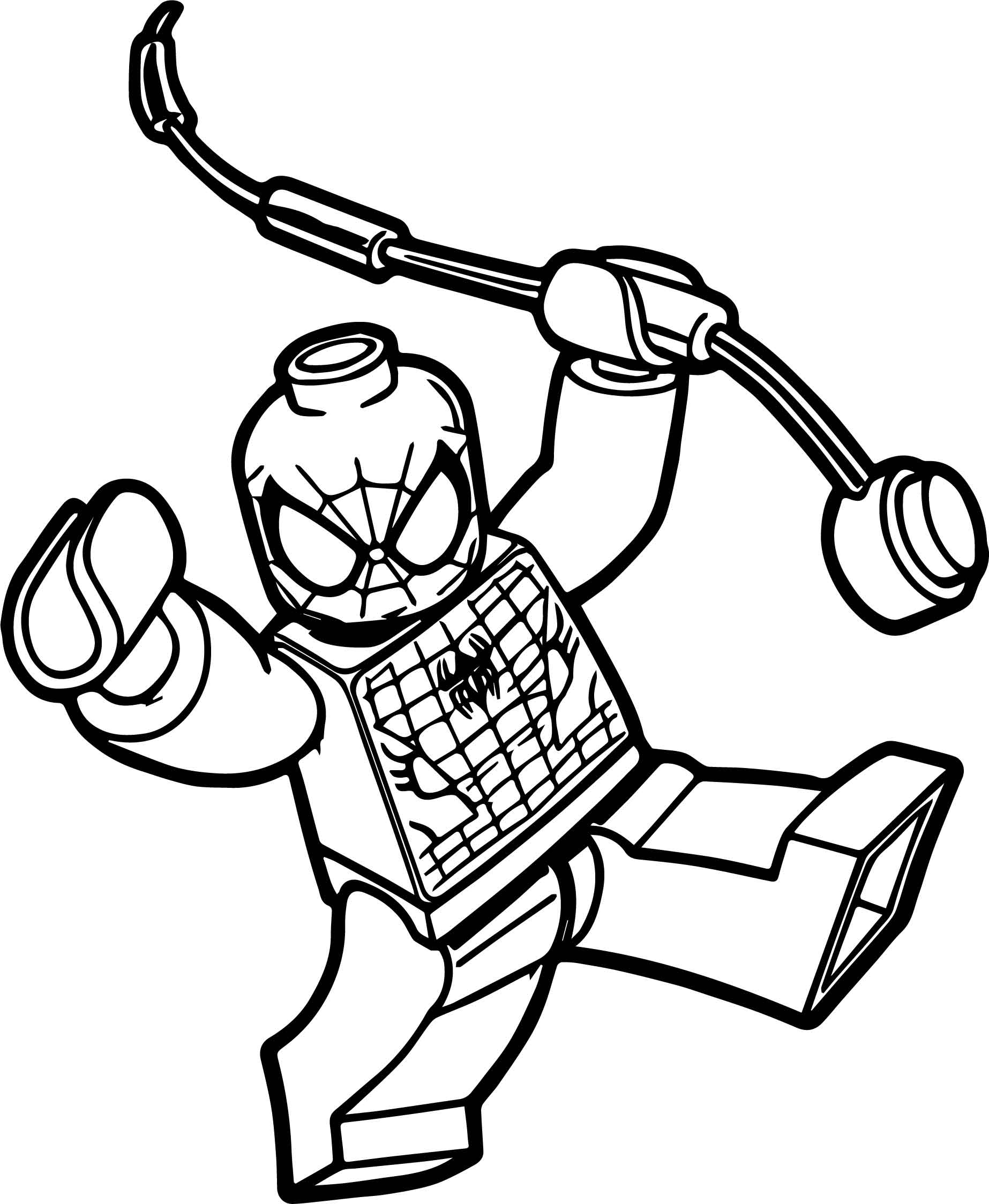Lego Spiderman Coloring Pages 1846x2248 Lego Spiderman Coloring Pages