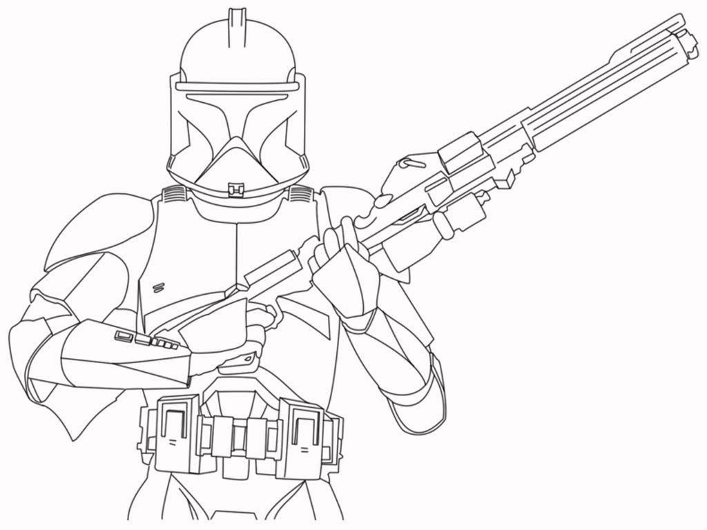 Star Wars Coloring Pages Free Printable Throughout Clone 1024x768 Star Wars Coloring Pages Free Printable Throughout Clone