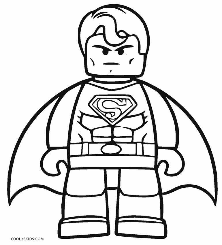 Superman Coloring Page Lego Superman Coloring Pages In Superman 770x850 Superman Coloring Page Lego Superman Coloring Pages In Superman