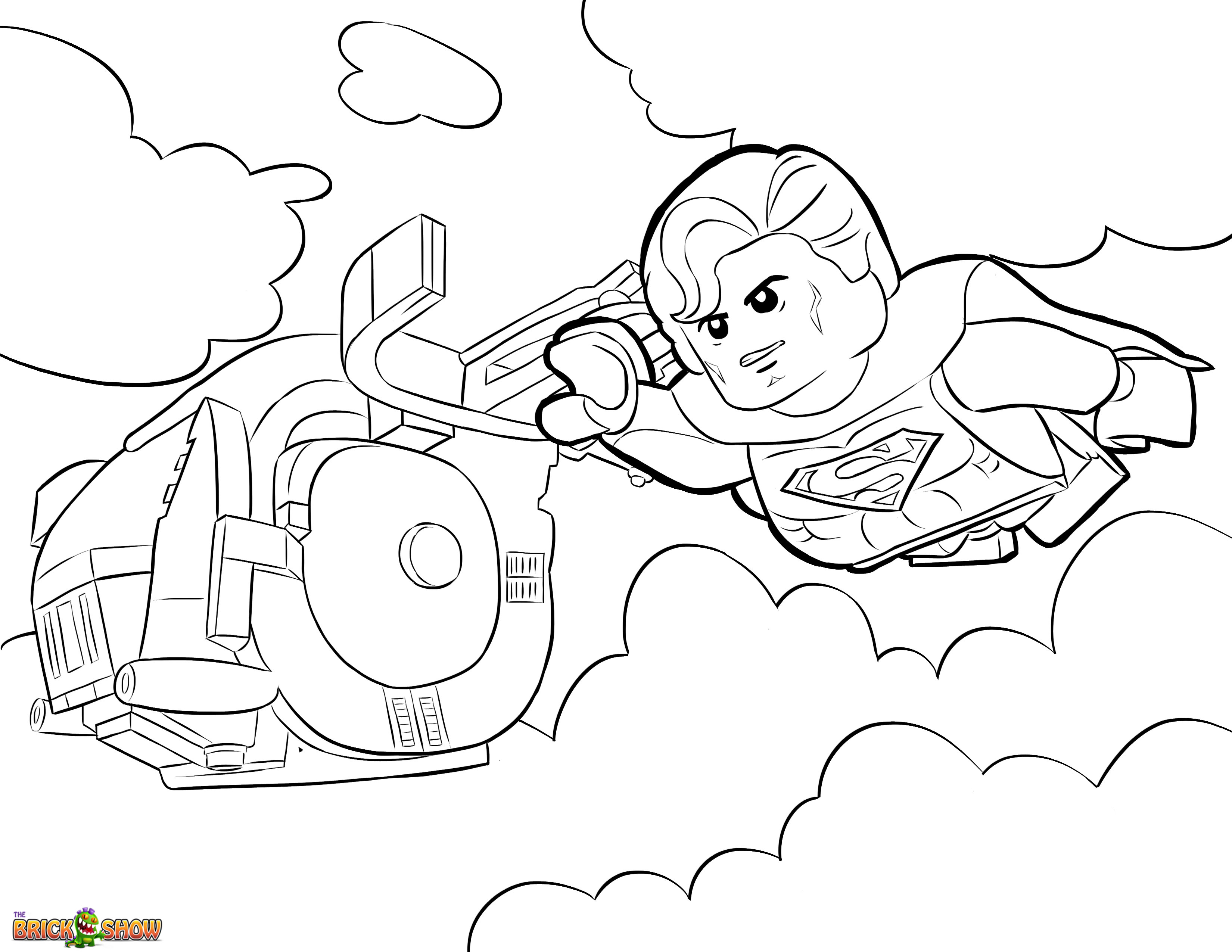 The Lego Movie Coloring Page, Lego Superman Printable Color Sheet 3300x2550 The Lego Movie Coloring Page, Lego Superman Printable Color Sheet