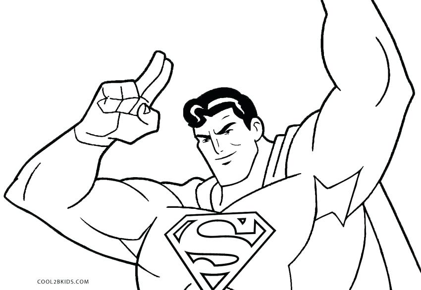 Printable Superman Coloring Pages 850x586 Printable Superman Coloring Pages