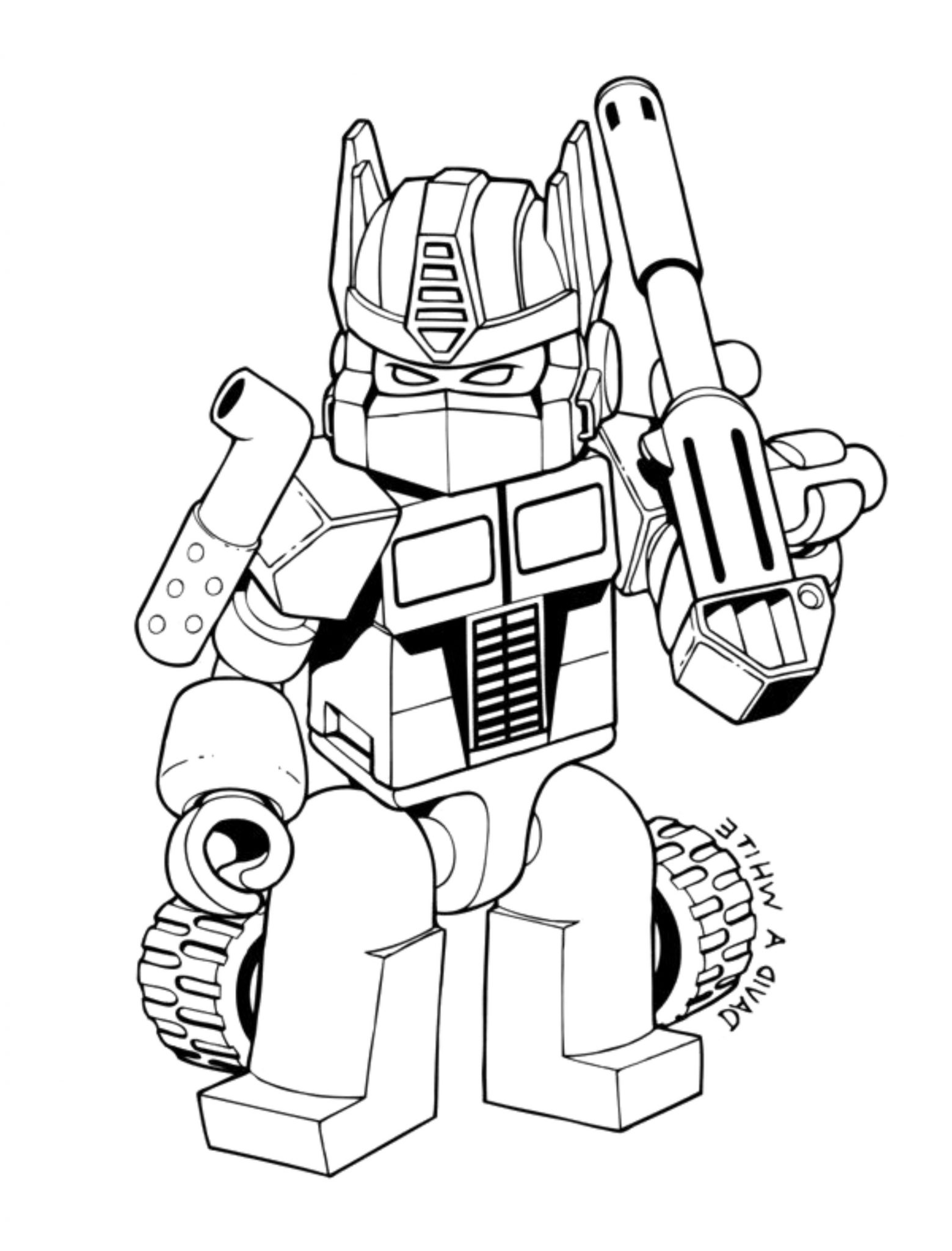 1559x2048 Lego Transformers Coloring Pages