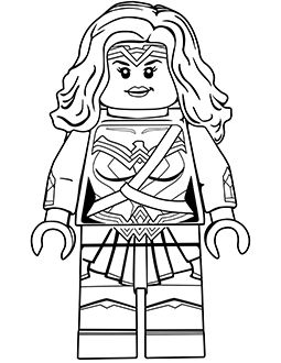 255x330 Lego Wonder Woman From Batman V Superman. Download This Colouring