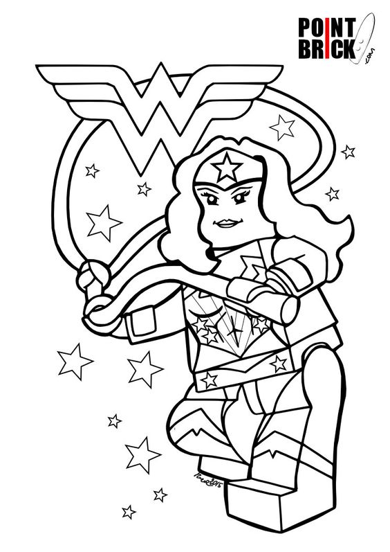 564x797 Lego Wonder Woman Coloring Pages