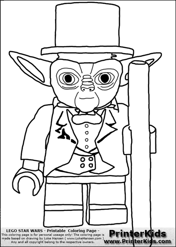 Lego Star Wars Yoda Coloring Pages 580x812 Lego Star Wars Yoda Coloring Pages