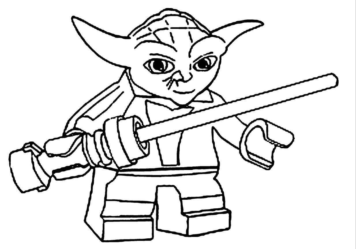 Yoda Coloring Pages 1234x863 Yoda Coloring Pages