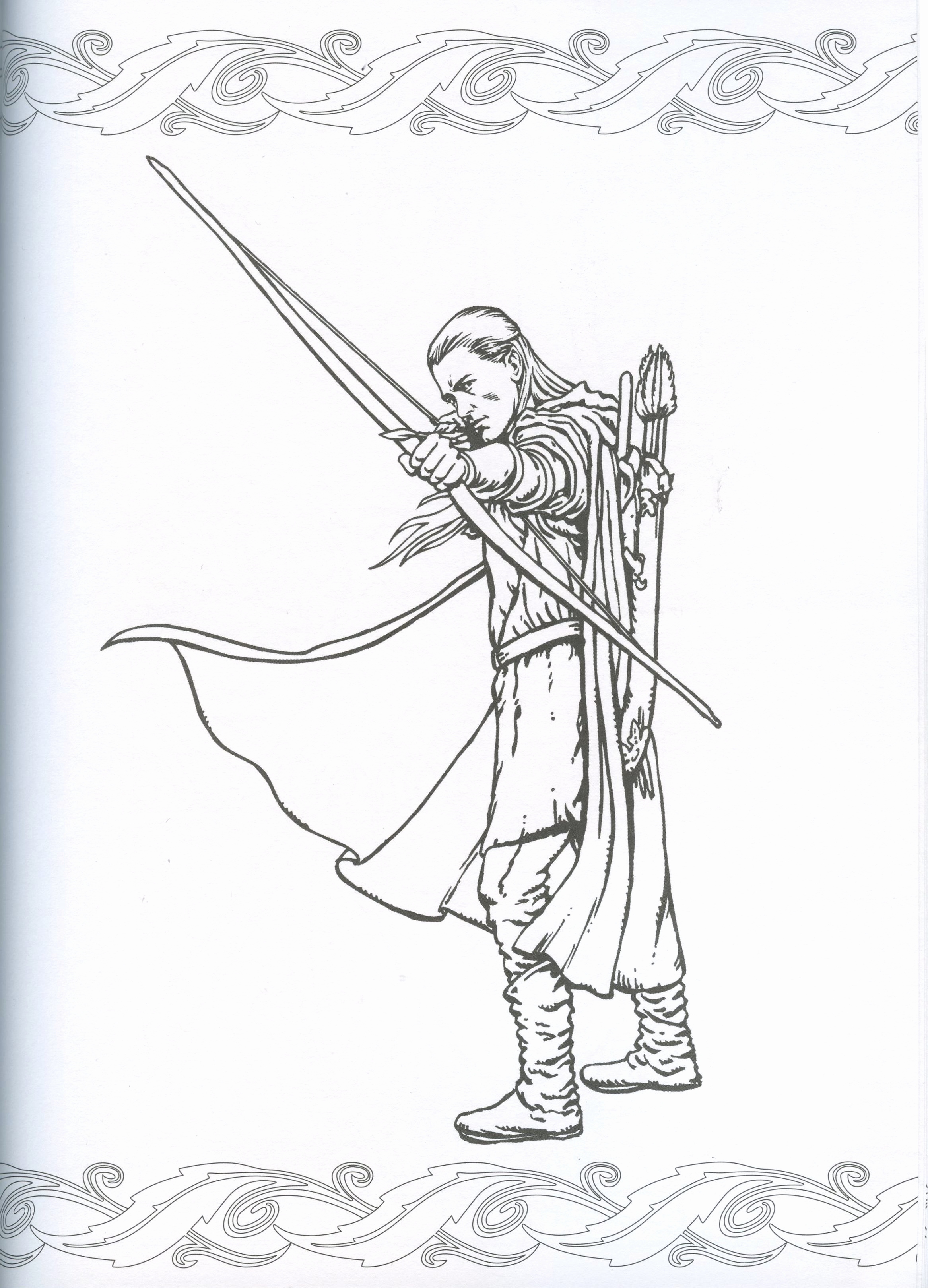 2334x3241 The Hobbit Coloring Pages Best Of Legolas Coloring Page Middle
