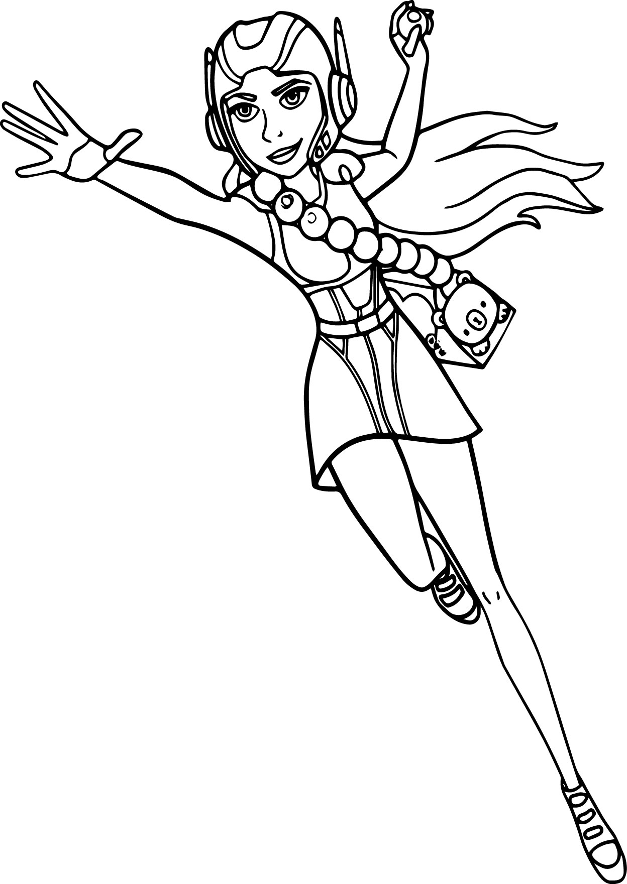 1248x1761 Big Hero 6 Characters Honey Lemon Coloring Page Wecoloringpage