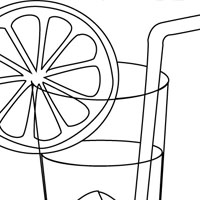 200x200 Food Coloring Pages For Kids.