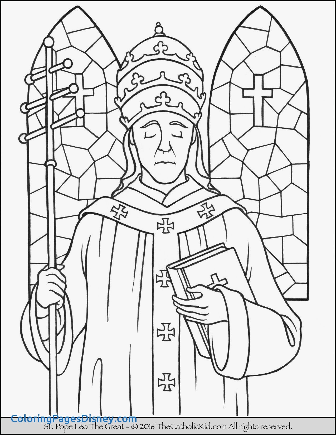 1275x1650 Saint Peter Coloring Pages Fresh Saint Pope Leo The Great Coloring