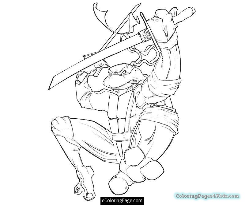 800x667 Teenage Mutant Ninja Turtles Coloring Pages Leonardo Coloring