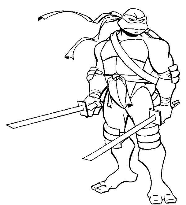 600x662 Teenage Mutant Ninja Turtles Leonardo Drawing