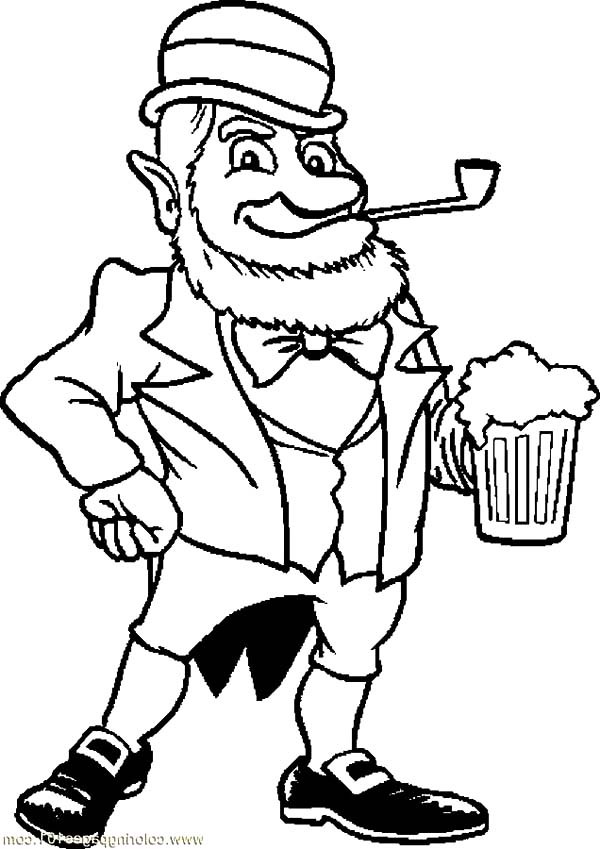 Leprechaun Coloring Pages