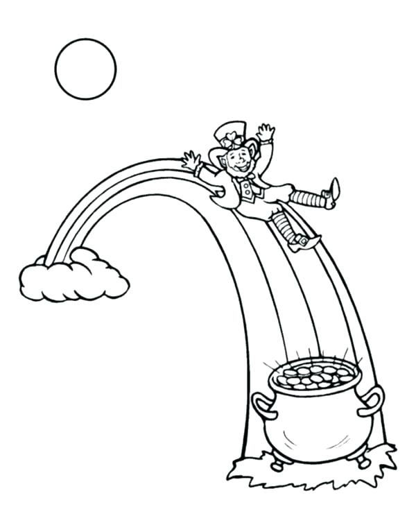 600x734 Rainbow Coloring Pages Small Leprechaun Coloring Sheet Here Are