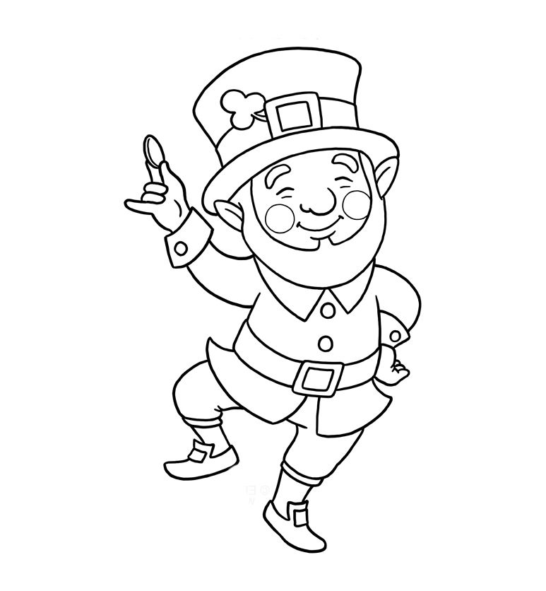 773x836 Leprechaun Coloring Pages To Print Leprechaun Coloring Pages Best