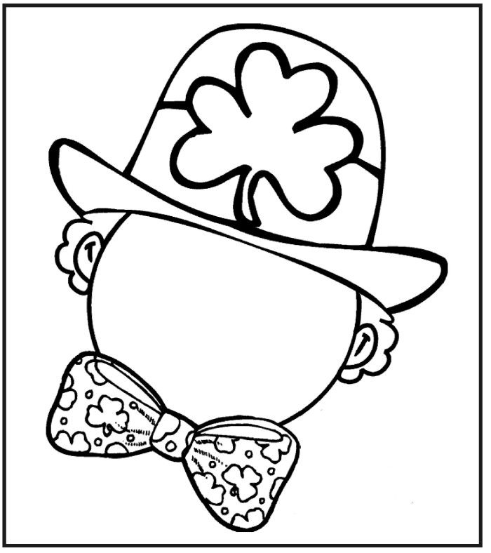 Coloring Page St Patricks Day Draw Face Leprechaun 700x788 Coloring Page St Patricks Day Draw Face Leprechaun
