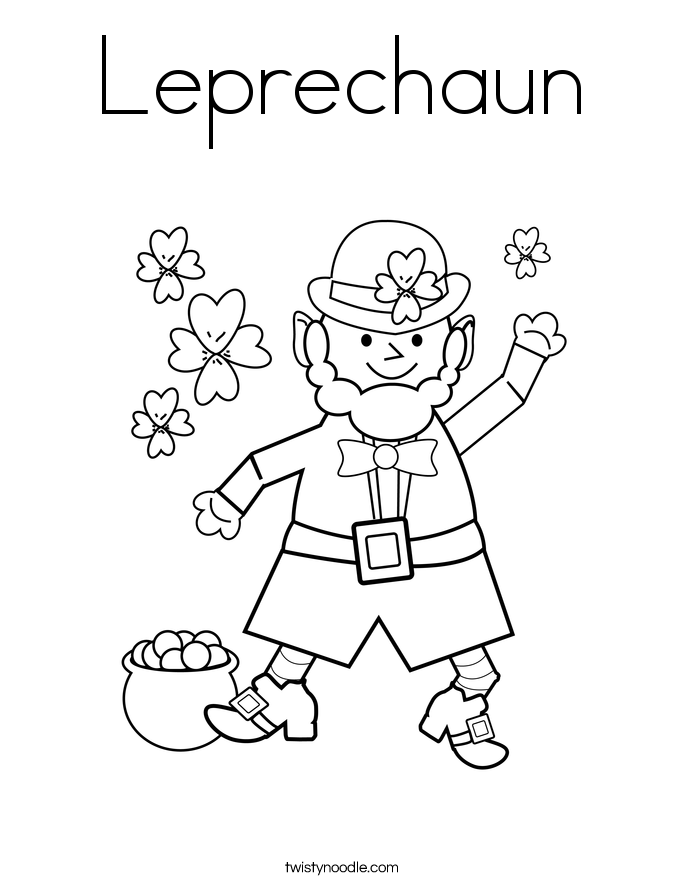 Leprechaun Coloring Page 685x886 Leprechaun Coloring Page
