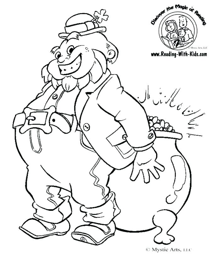 Printable St Patricks Day Coloring Pages St Day Leprechaun 680x880 Printable St Patricks Day Coloring Pages St Day Leprechaun