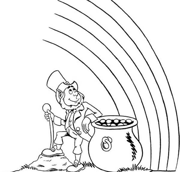 Leprechaun Coloring Pages 360coloringpages 600x576 Leprechaun Coloring Pages 360coloringpages